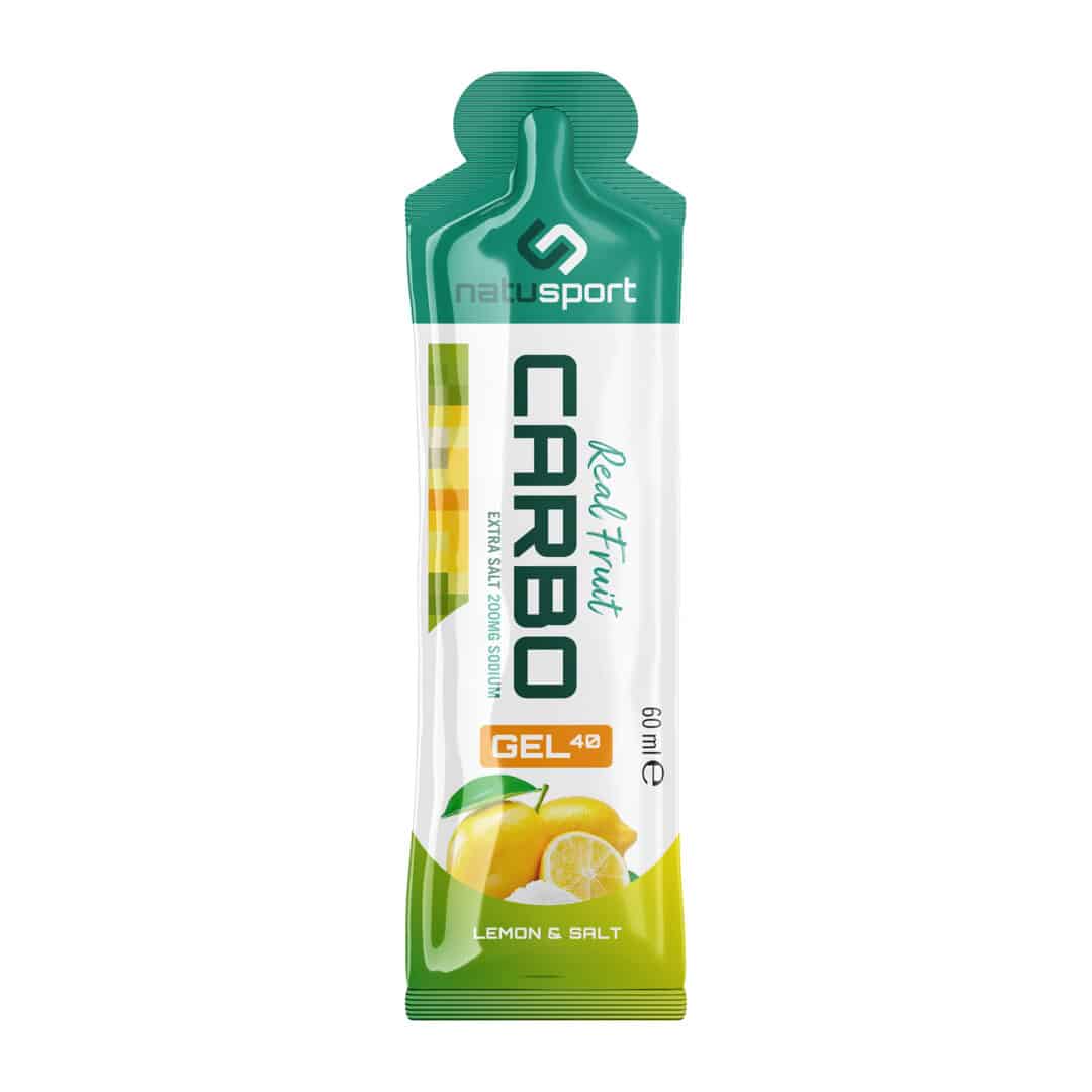 Natusport Real Fruit Carbo Gel 60 ml - Lemon Salt - Duursport